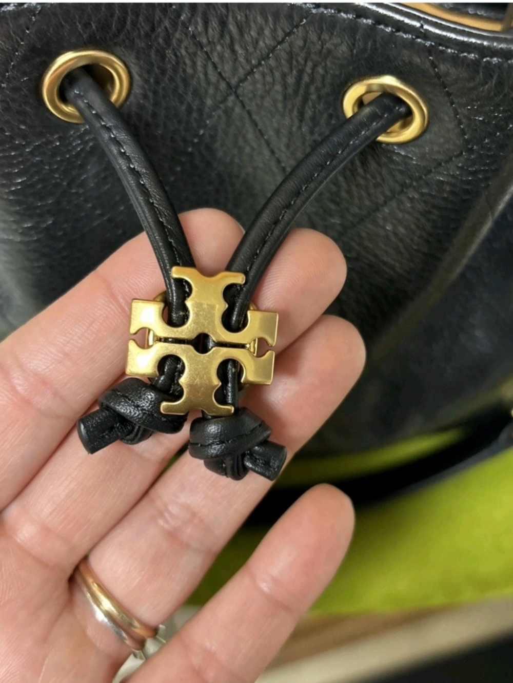 Tory Burch Small Charlie Drawstring Bag - Picture 13 of 14